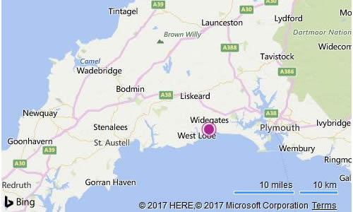 Bing Map for Penvith Cottages